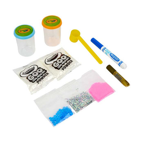 Crayola Goo Satisfying Booster Pack contents