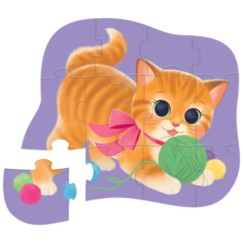 Crocodile Creek 12pc Mini Puzzle - Cute Kitten