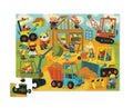 Crocodile Creek 36-piece Busy Builders floor puzzle with construction scene