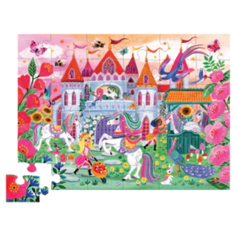 Crocodile Creek 36pc Floor Puzzle - Unicorn Castle