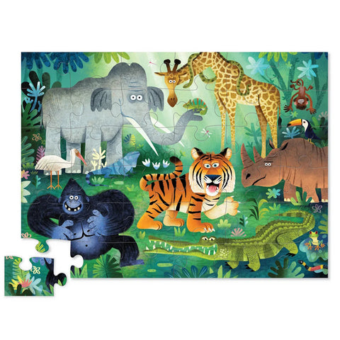 Crocodile Creek 36-piece Wild Kingdom floor puzzle with animals