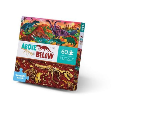 Crocodile Creek 60pc Above & Below Puzzle - Dinosaur