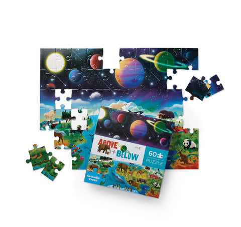 Crocodile Creek 60-piece Above & Below Earth & Space puzzle