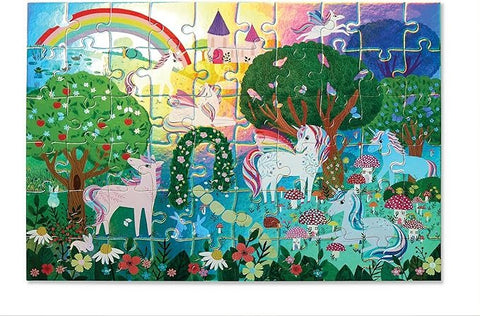 Crocodile Creek 60pc Foil Puzzle - Sparkling Unicorn