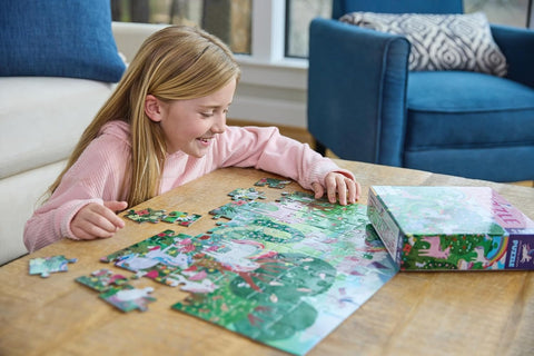 Crocodile Creek 60pc Foil Puzzle - Sparkling Unicorn
