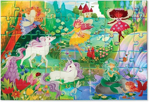 Crocodile Creek 60pc Holographic Puzzle - Magical Friends