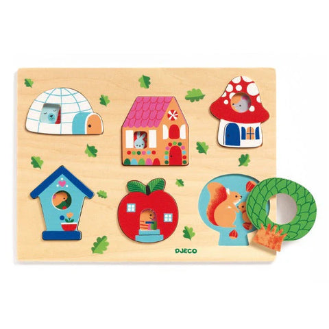 Djeco Coucou-house Wooden Puzzle