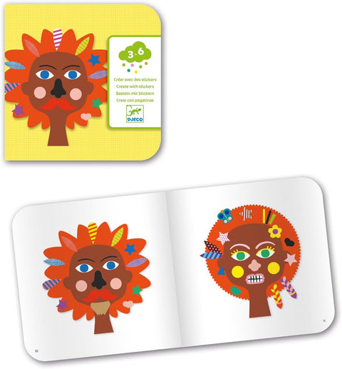 Djeco Create with Stickers - Hairdresser