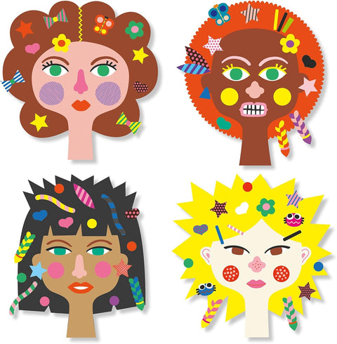 Djeco Create with Stickers - Hairdresser
