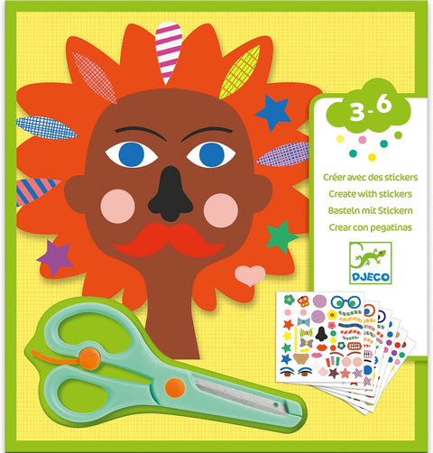 Djeco Create with Stickers - Hairdresser