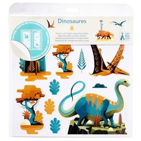 Djeco Dinosaur Repositionable Window Stickers