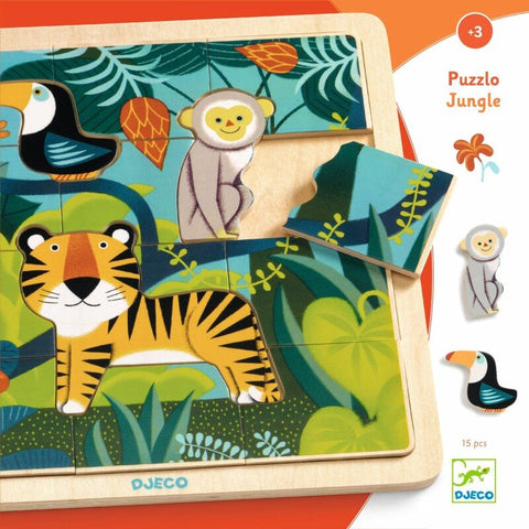 Djeco Puzzle - Jungle 15pc*