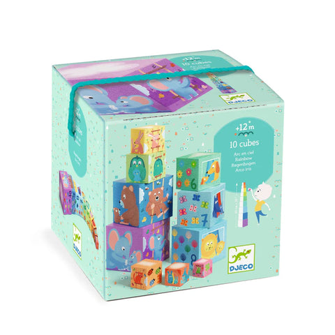Djeco Rainbow Stacking Cubes
