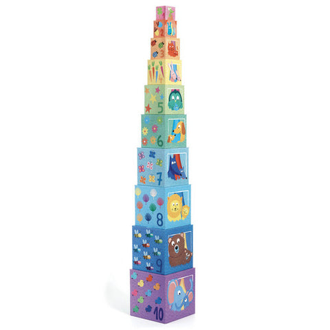 Djeco Rainbow Stacking Cubes