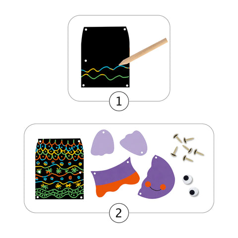 Djeco Scatch Cards for Little Ones - Scratch The Funny