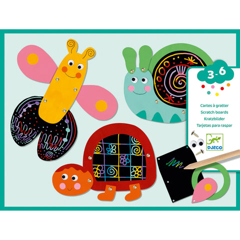 Djeco Scatch Cards for Little Ones - Scratch The Funny