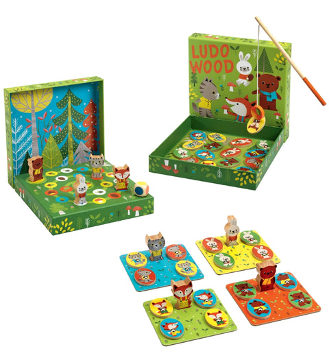 Djeco Wooden Educative Game Ludo