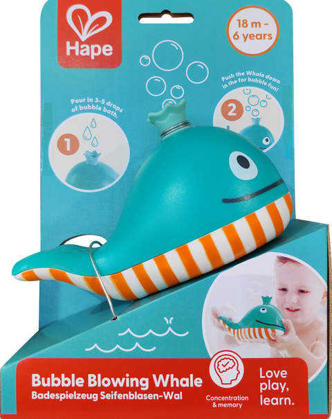 HAPE Bubble Maker Whale The Toy Box – The Toybox NZ Ltd