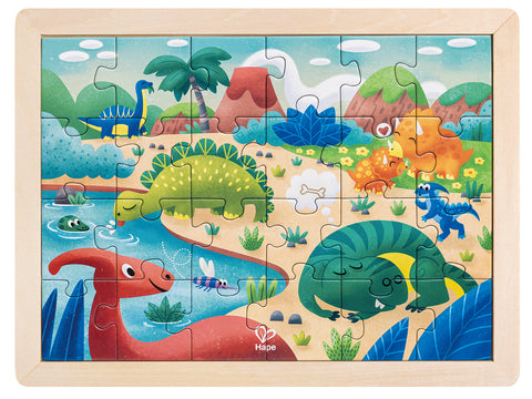 HAPE Double Sided 24pc Puzzle - Dinosaurs