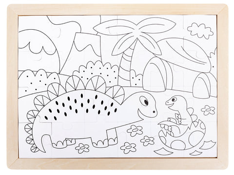 *HAPE Double Sided 24pc Puzzle - Dinosaurs