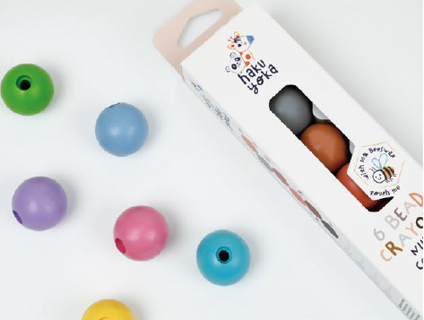 Haku Yoka Bead Crayons 6 pack - Macaron colours