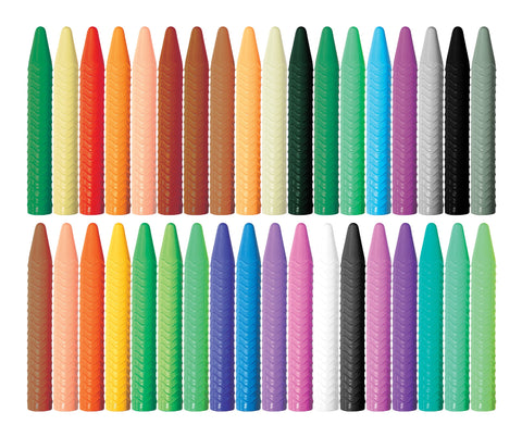 Haku Yoka Spiral Crayons - 36 pack