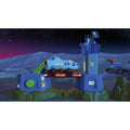 Hape Dual-Mode Space Shuttle at a lit-up space station play scene at night