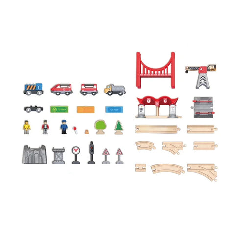 Hape Busy City Rail Set