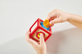 Hape Delightful Discovery Blocks arranged in order