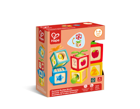 Hape Dynamic Number Blocks packaging