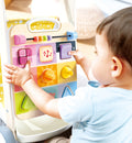 Hape Explore & Learn Sensory Play Board activities close-up