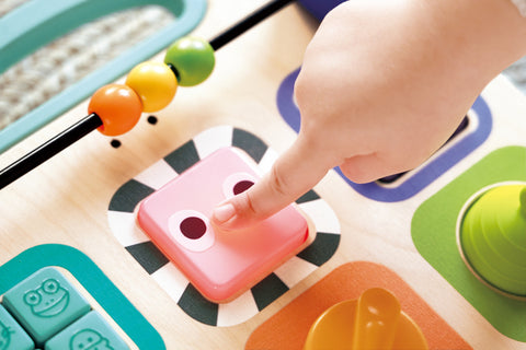 Hape Grow-With-Me Push Walker set up as a push walker