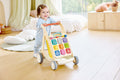 Close-up of the activities on the Hape Grow-With-Me Push Walker