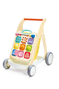 Hape Grow-With-Me Push Walker, a 3-in-1 wooden activity walker