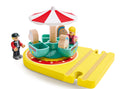 Child playing with the Hape Joyful Ride Railway Set