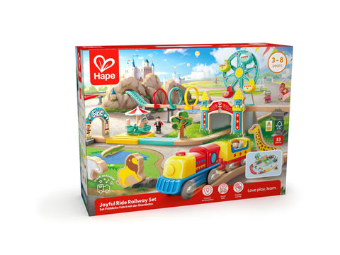 Hape Joyful Ride Railway Set packaging