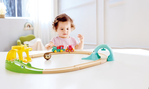 Hape Jungle Animals Railway Set