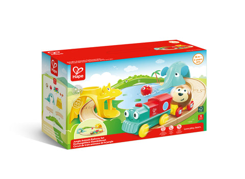 Hape Jungle Animals Railway Set