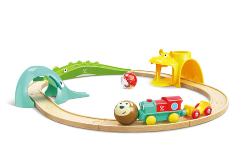 Hape Jungle Animals Railway Set