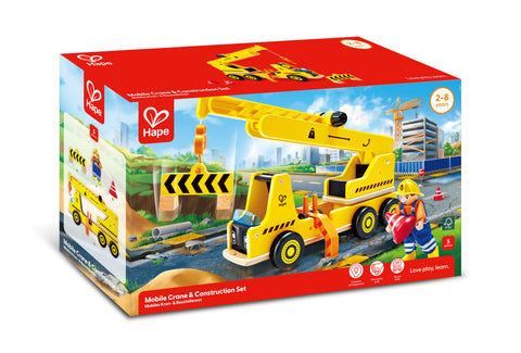 Hape Mobile Crane & Construction Set