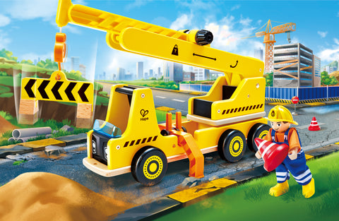 Hape Mobile Crane & Construction Set