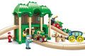 Hape Old-Timer Train Set vintage wooden train with carriages
