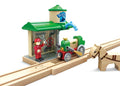 Hape Old-Timer Train Set vintage wooden train with carriages