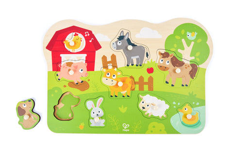 Hape Peg Puzzle - Farm Animals