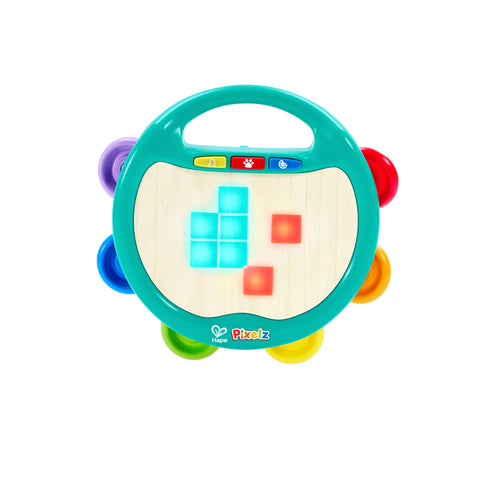 Hape Pixelz Shake & Tap Tambourine packaging