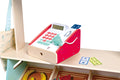Hape Farmers Market Stall wooden play shop with cash register and play food