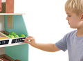Hape Farmers Market Stall wooden play shop with cash register and play food