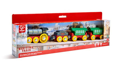 Hape Retro Steam Train with Lights & Sounds