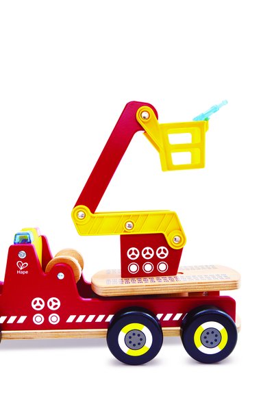 Hape Siren & Lights Toy Fire Truck