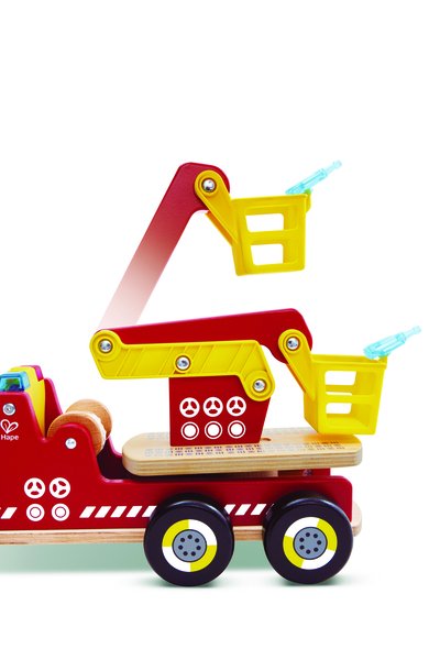 Hape Siren & Lights Toy Fire Truck